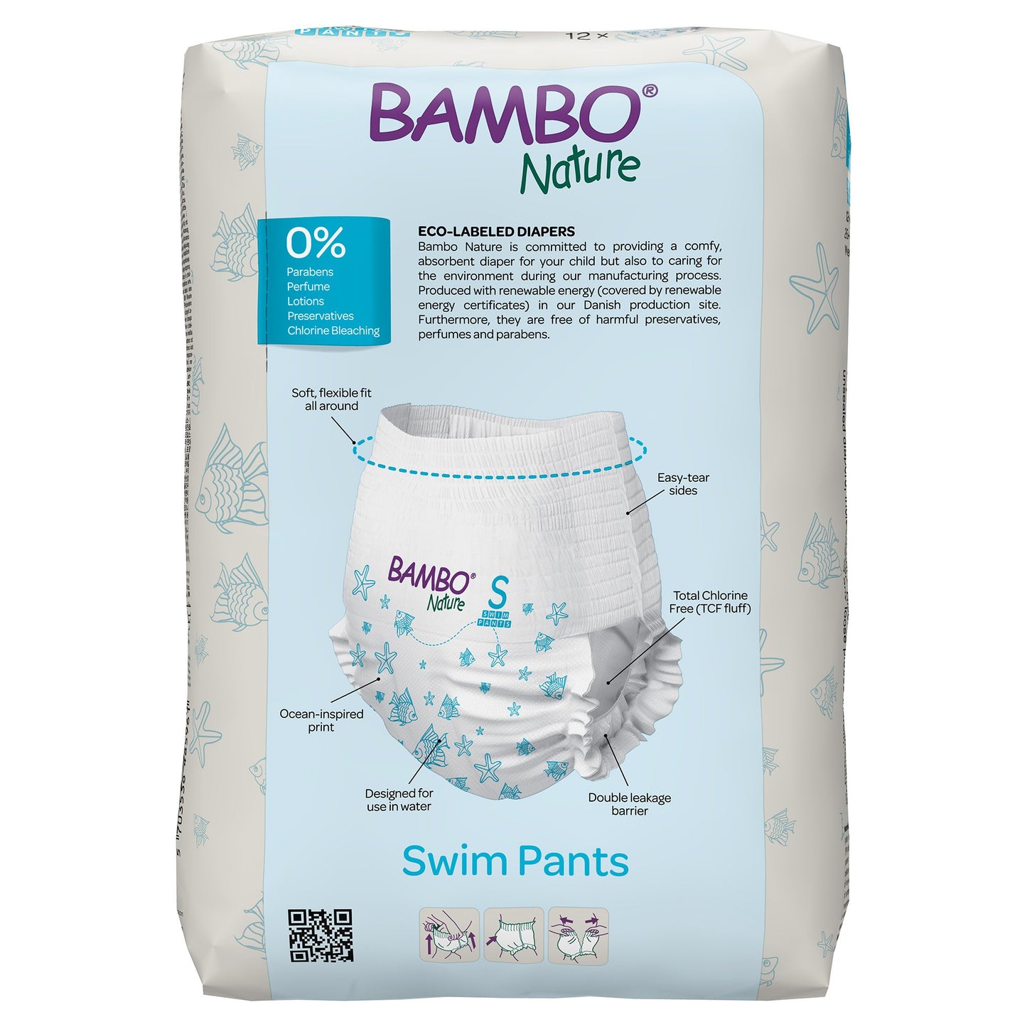 Bambo Nature Swim Pants, Small