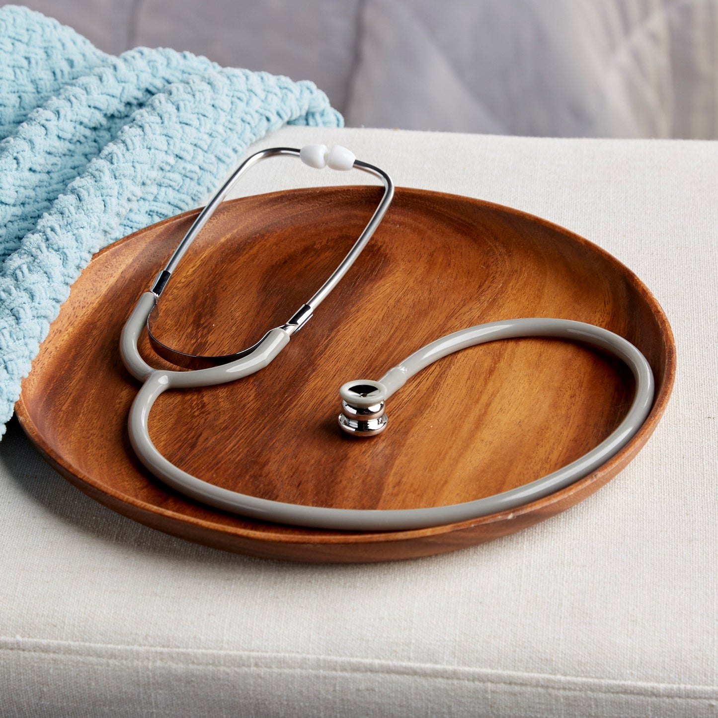 General Exam Stethoscope McKesson Gray 1-Tube 21 Inch Tube Double Sided Chestpiece