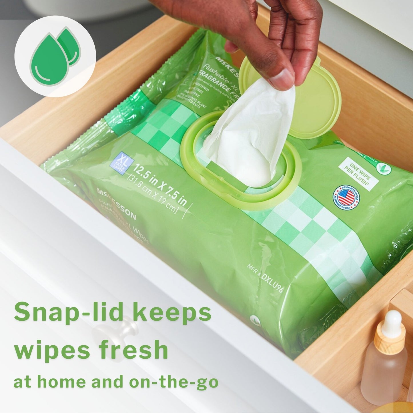 WIPE, WET FLUSHABLE XL UNSCNTDSFT PK W/LID (48/PK 12PK/CS)