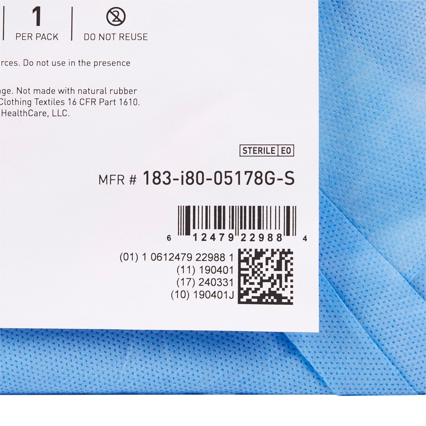 DRAPE, SURGICAL MINOR PROC STR48"X60" (20/CS)