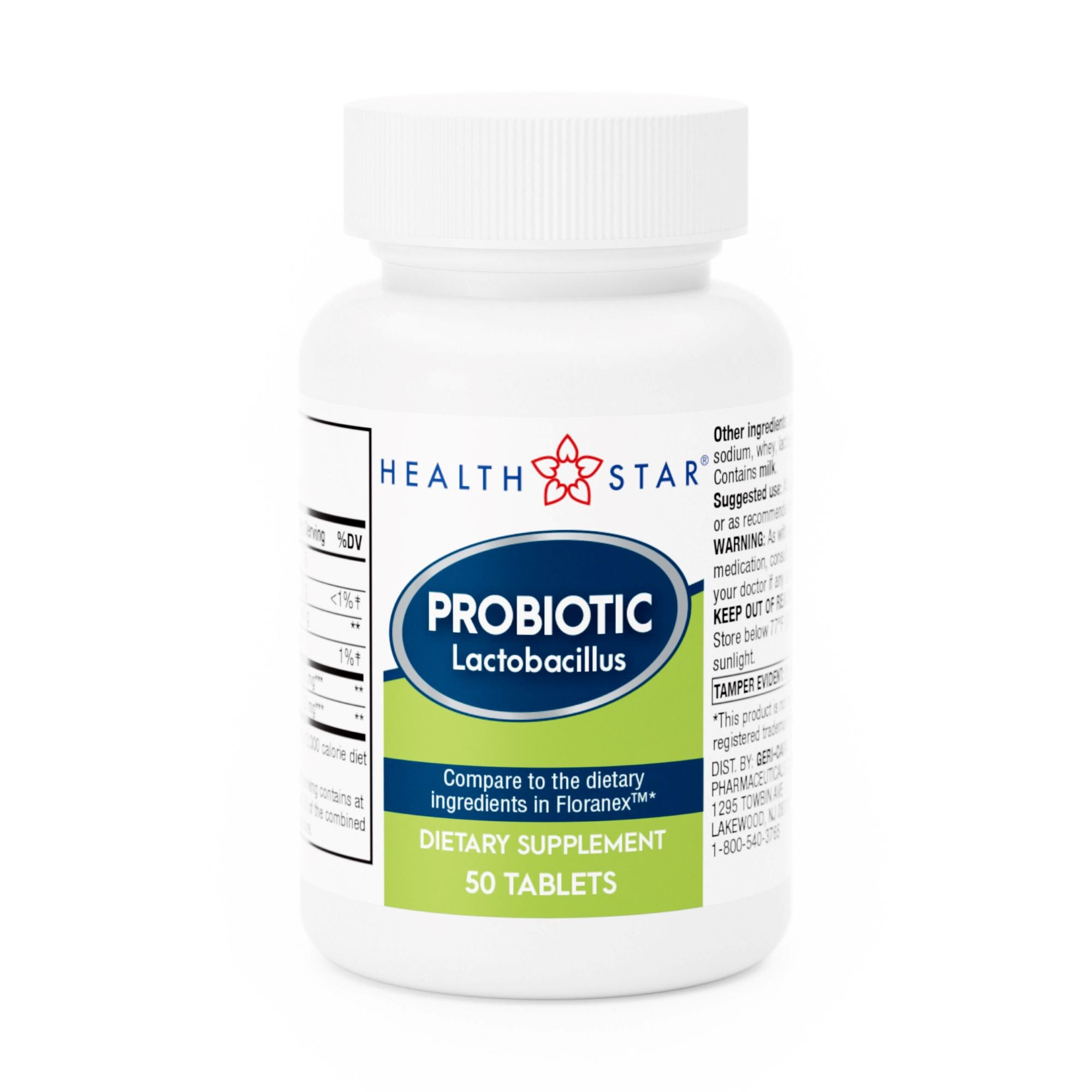 Health*Star® Lactobacillus Probiotic Dietary Supplement Tablets ...