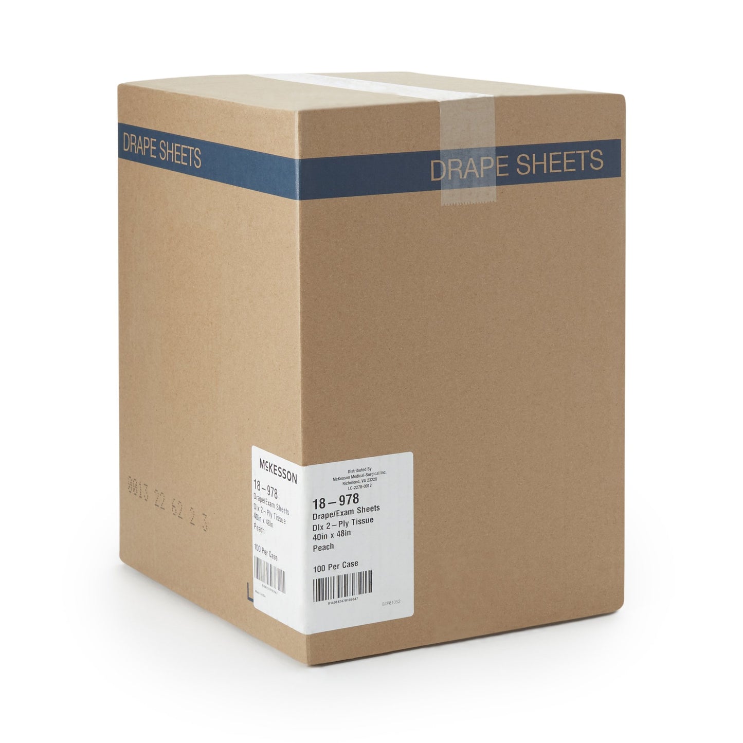 SHEET, DRAPE 2PLY PEACH 40X48 (100/CS)