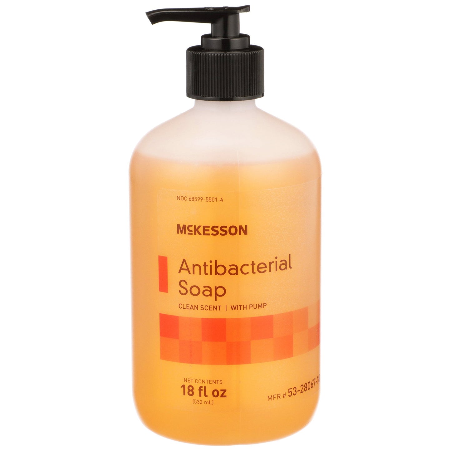 SOAP, MCKESSON ANTIB BENZETHONIUM CHLORIDE PUMP 18OZ (12/CS)