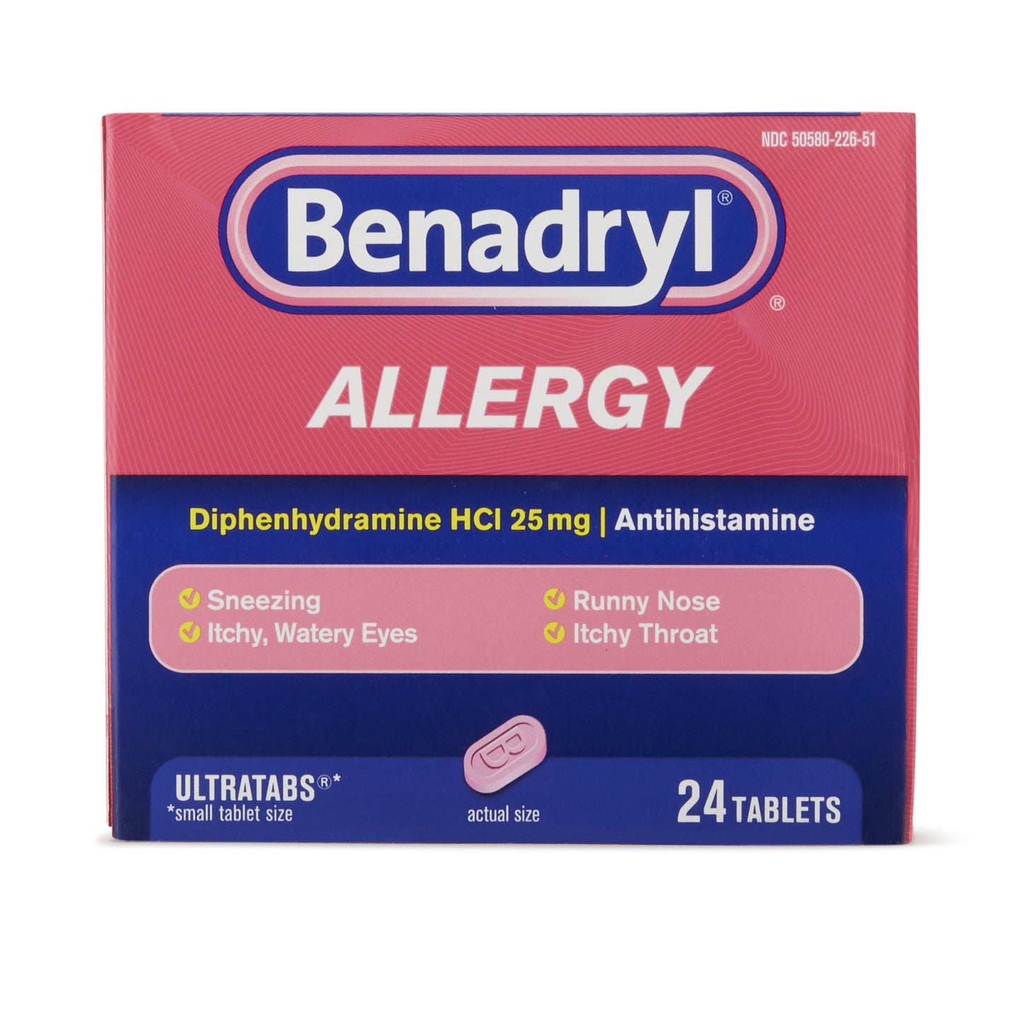 BENADRYL ULTRA, TAB 25MG (24/CT)