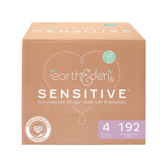 Earth & Eden Sensitive™ Baby Diapers, Size 4 for Babies Weighing 22 – 37 lbs.