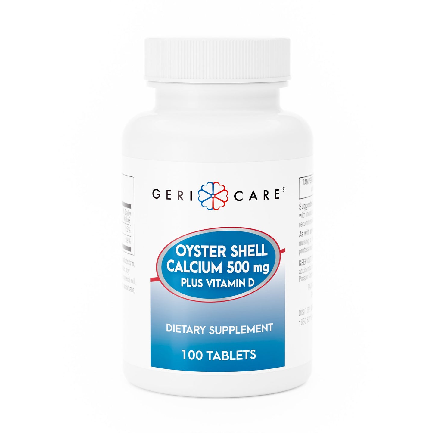 OYSTER SHELL CALCIUM, TAB 500MG +VITMN D3 200IU (100/BT)