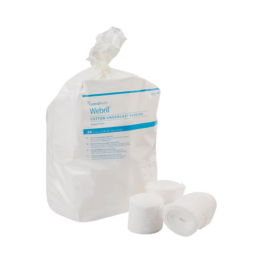 Webril™ Undercast Cotton Cast Padding, nonsterile, White, 2 Inch x 4 Yard