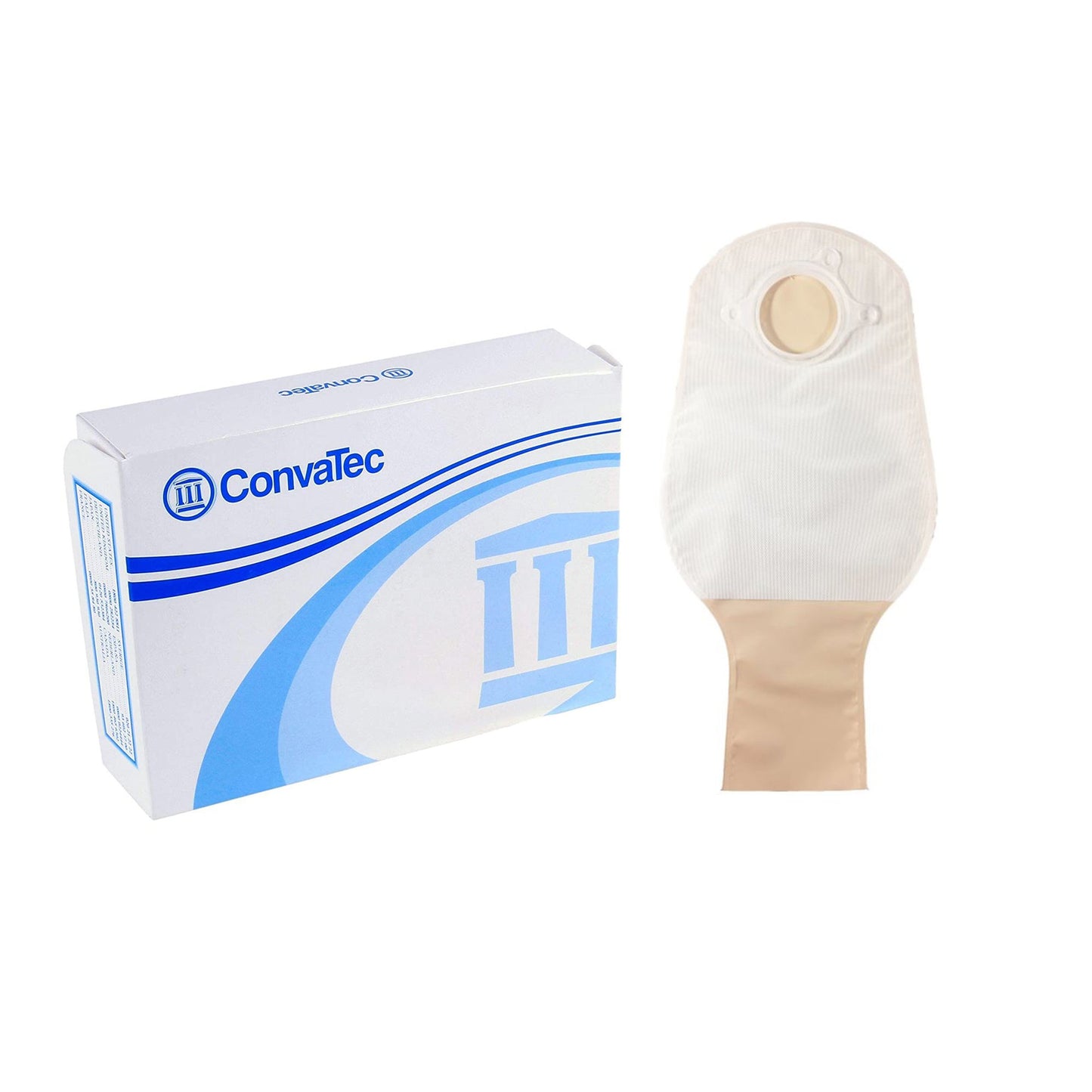 Sur-Fit Natura® Opaque Colostomy Pouch, 12-Inch Length, 2¾ Inch Flange