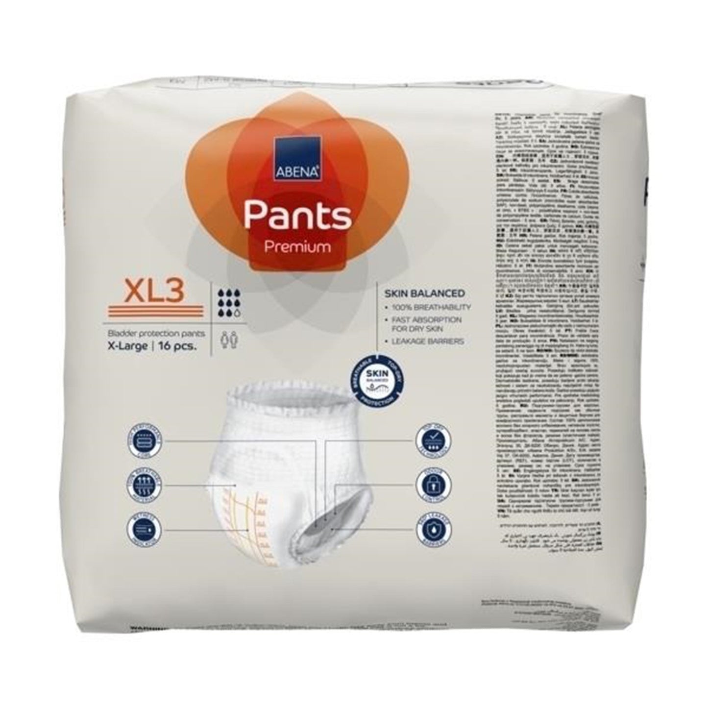 UNDERWEAR, INCONT ABENA PROT PREM XL3 XLG (16/PK 6PK/CS)