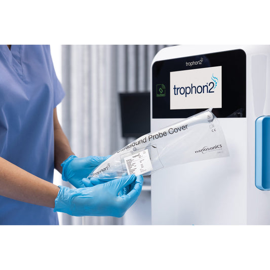 Ultrasound Probe Cover trophon® Plastic Medically Clean Folded