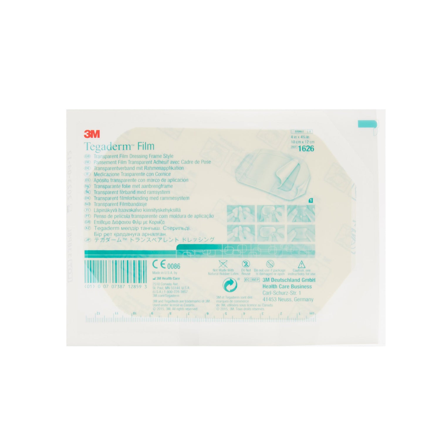 3M™ Tegaderm Transparent Film Dressing, 4 x 4-3/4 Inch