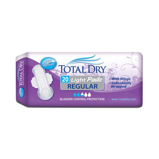 TotalDry™ Light Absorbency Bladder Control Pad, 11-Inch Length