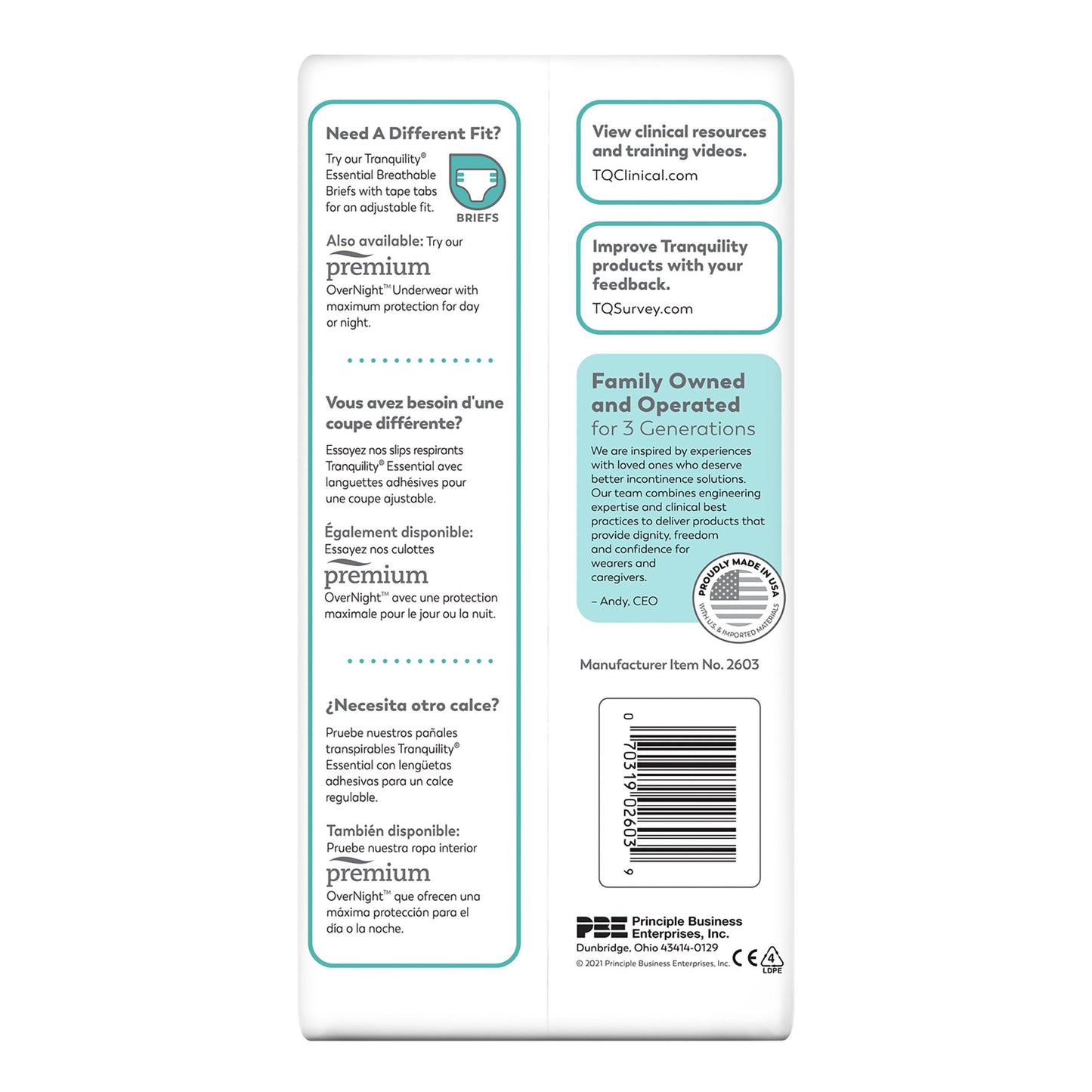 UNDERWEAR, SELECT DISP XSM (24/BG 4BG/CS)