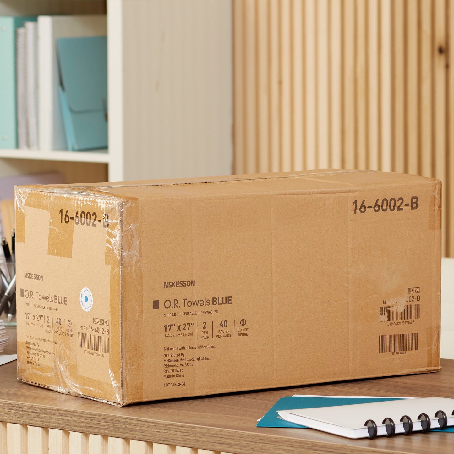 TOWEL, OR STR 2'S BLU (PK=EA 40PK/CS) DISP