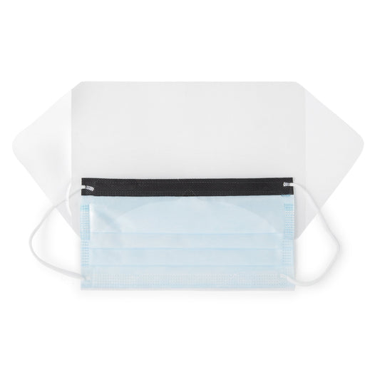 MASK, PROC W/EYESHLD LOOPS ASTM3 ANTIFOG (25/BX 4BX/CS)