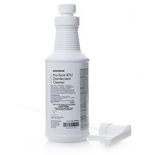 Surface Disinfectant Cleaner McKesson Pro-Tech Quaternary Based J-Fill Dispensing Systems Liquid 32 oz. Bottle Floral Scent NonSterile