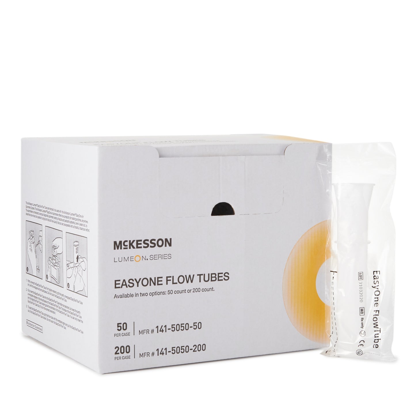 McKesson Lumeon™ Flow Tube Mouthpiece for use w/ EasyOne Air Spirometery System