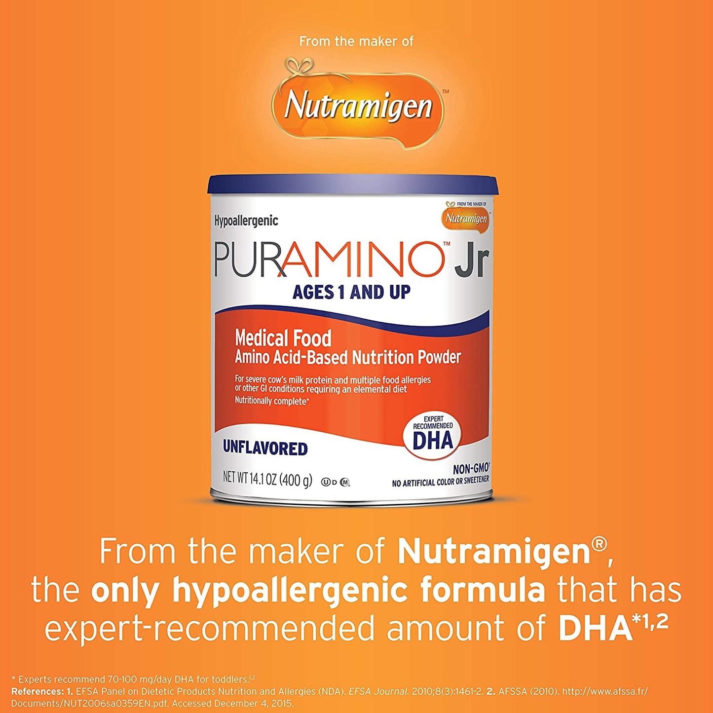 PurAmino™ Jr Pediatric Formula, 14.1-ounce can