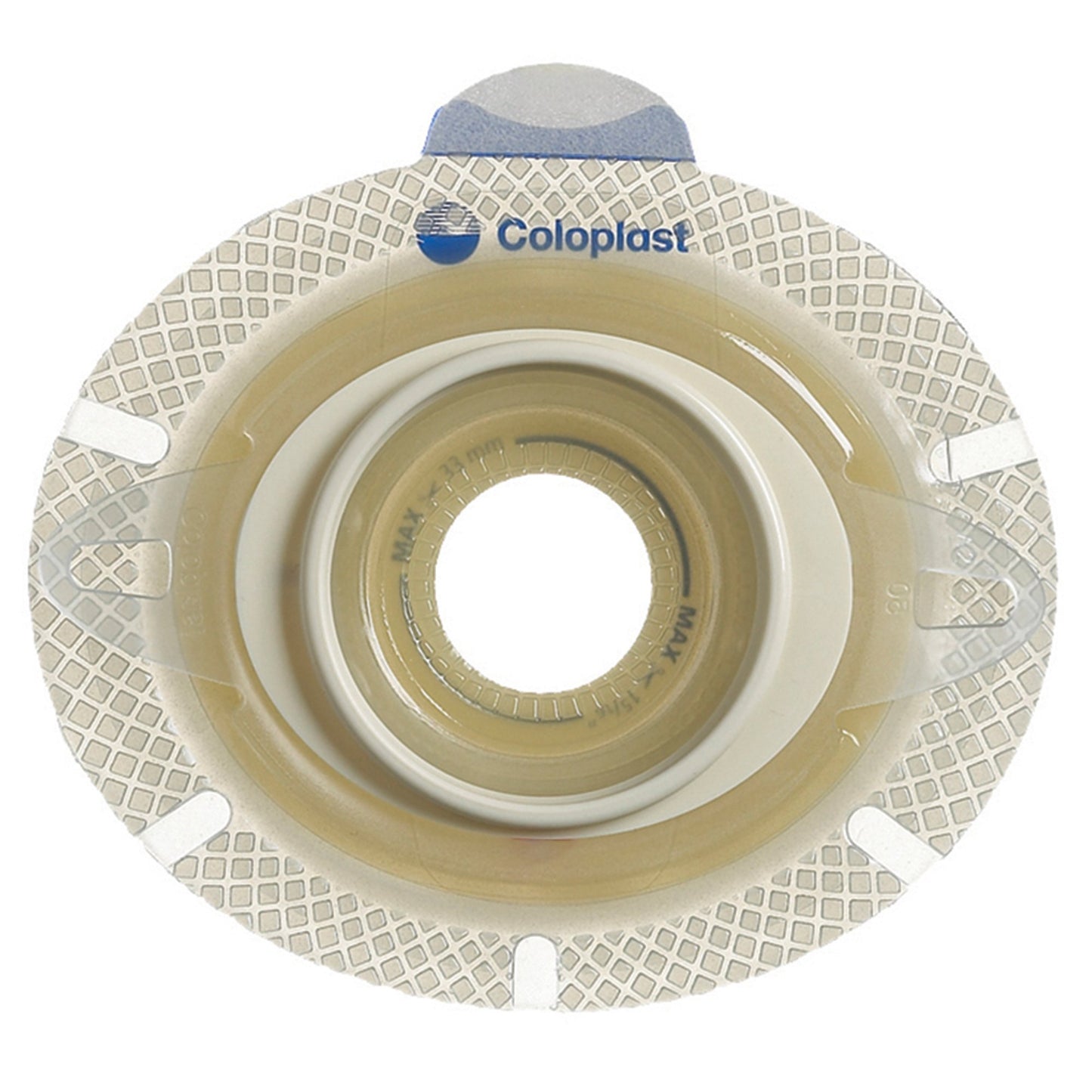 SenSura Click Xpro Flat Barrier, 25 mm Stoma Opening, Green Color Match