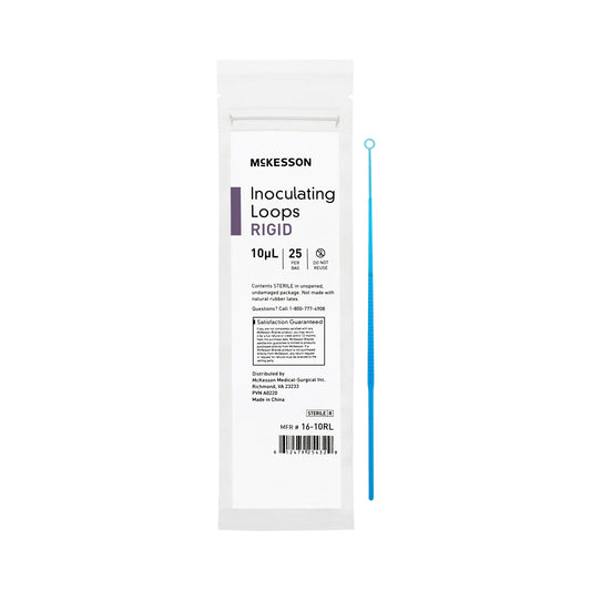 McKesson Inoculating Loop, Dark Blue, 10 μL, 20-Centimeter Length