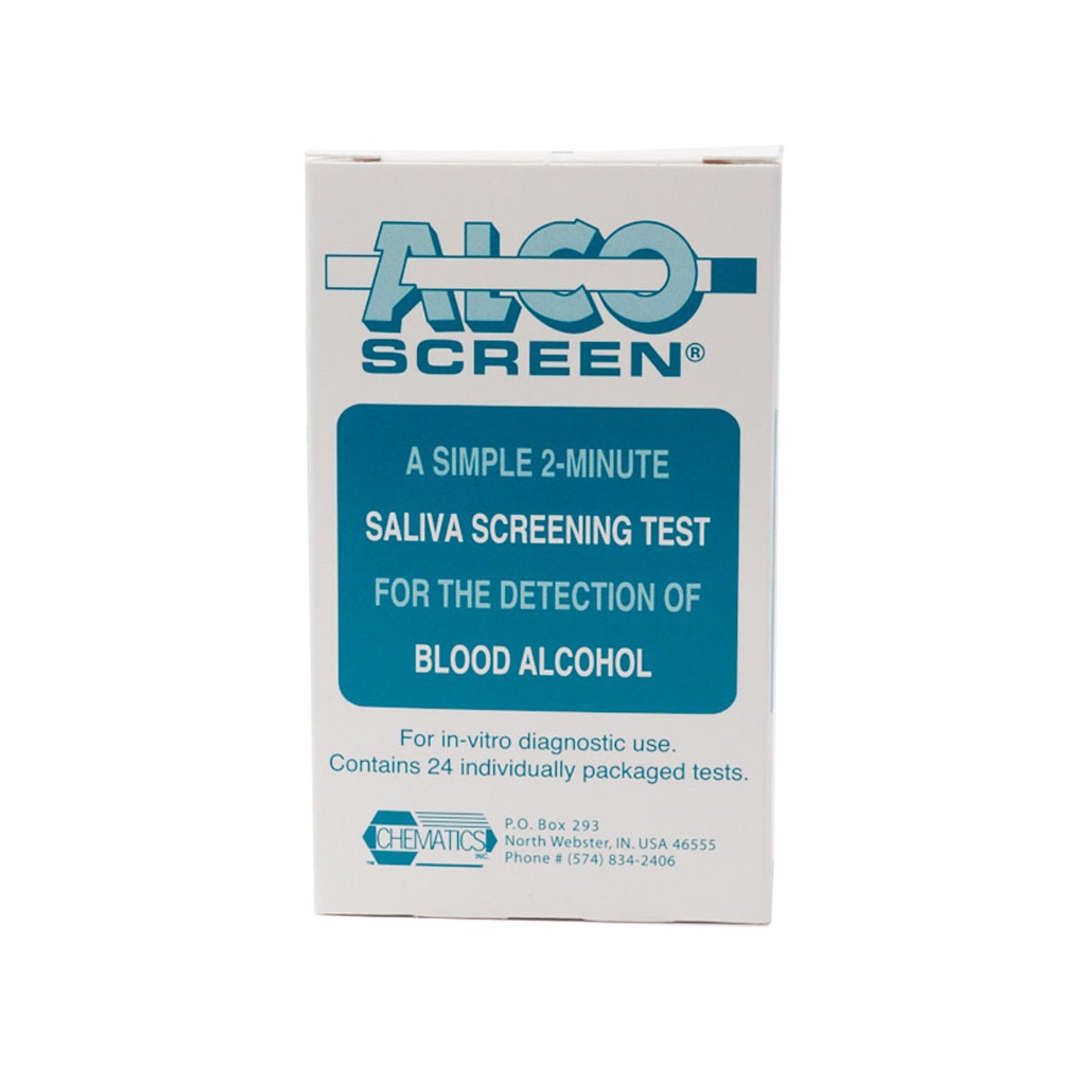 ALCOHOL SCREEN CHEMA 24/BX 12BX/CS INSTCH