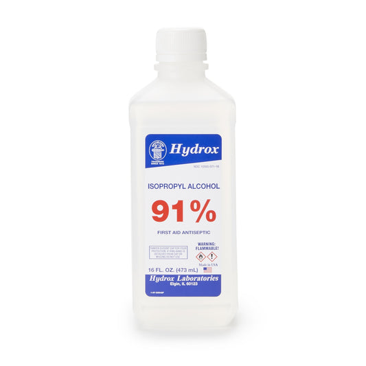 Hydrox Isopropyl Alcohol Antiseptic, 16-ounce Bottle