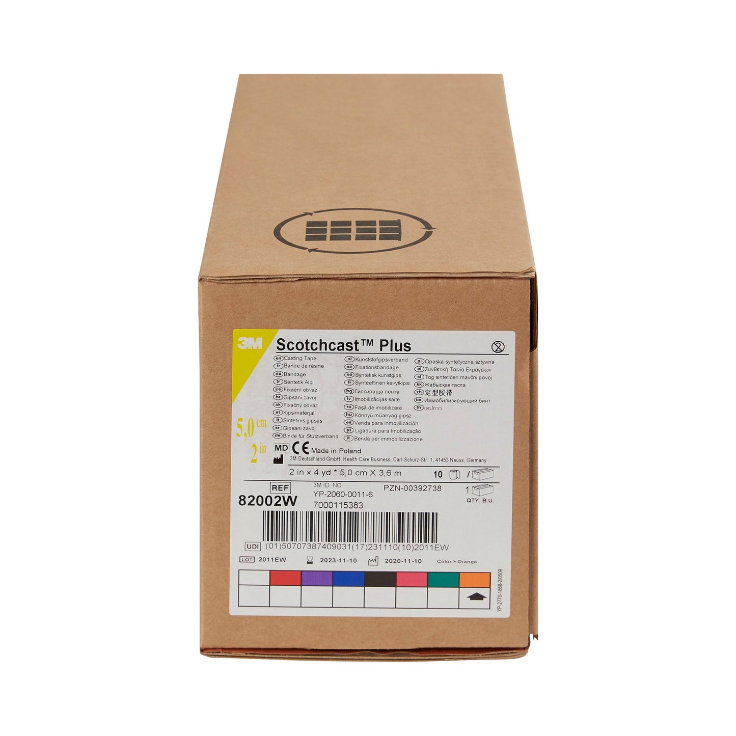 3M™ Scotchcast™ Plus Bright Orange Cast Tape, 2 Inch x 4 Yard