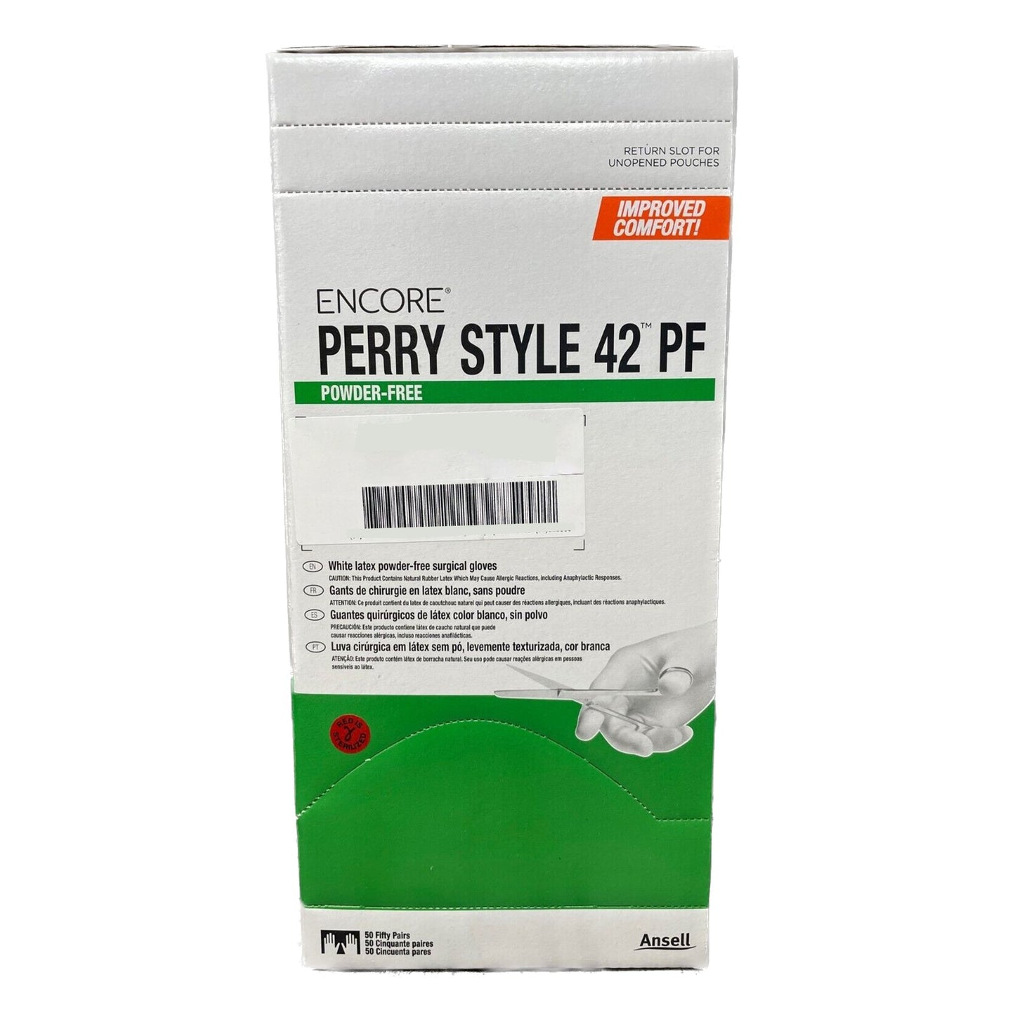 GLOVE, SURG LTX 6.0 STR2 SMTH (50PR/BX 4BX/CS)