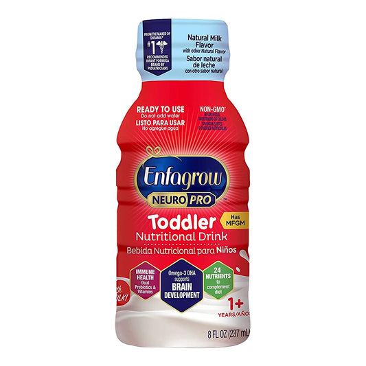 Enfagrow NeuroPro™ Toddler Nutritional Drink, Natural Milk Flavor, 8-oz. Bottle