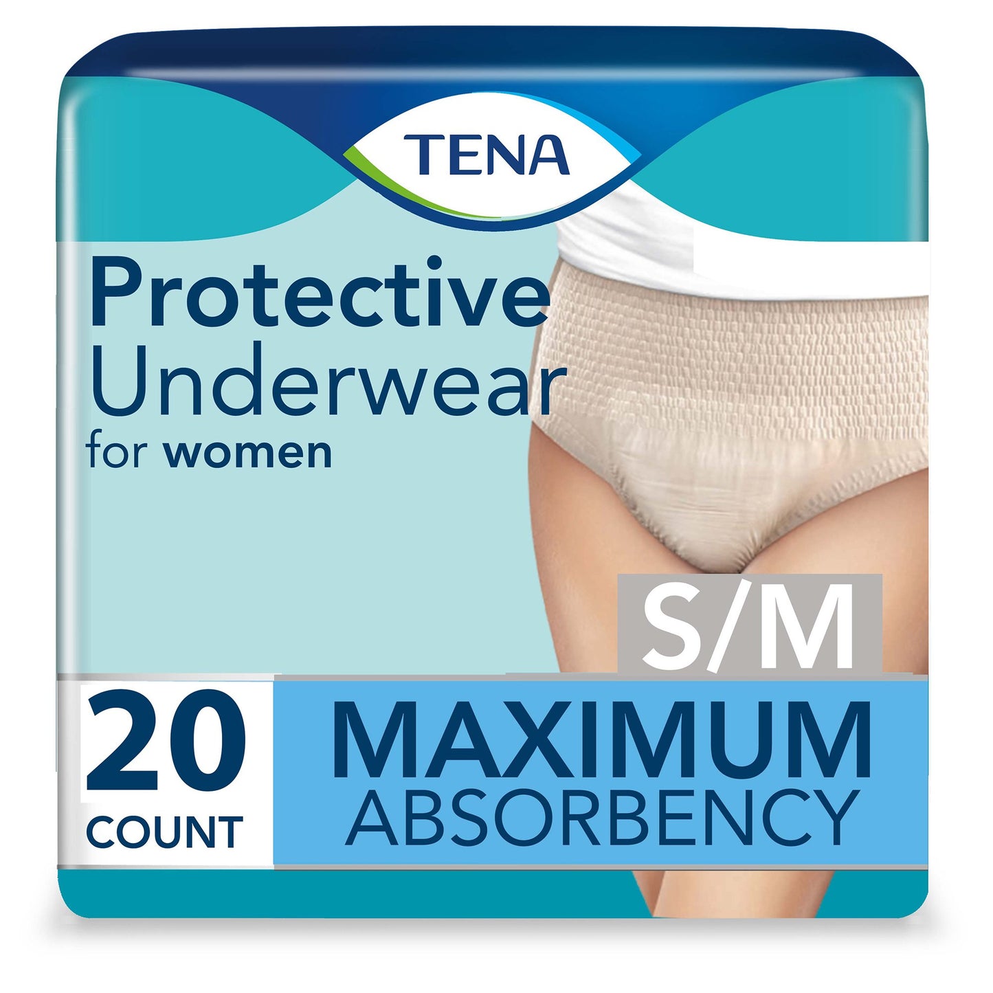 UNDERWEAR, INCONT INTIMATES PROSKIN WMNS SM/MED (20/BG 4BG/C