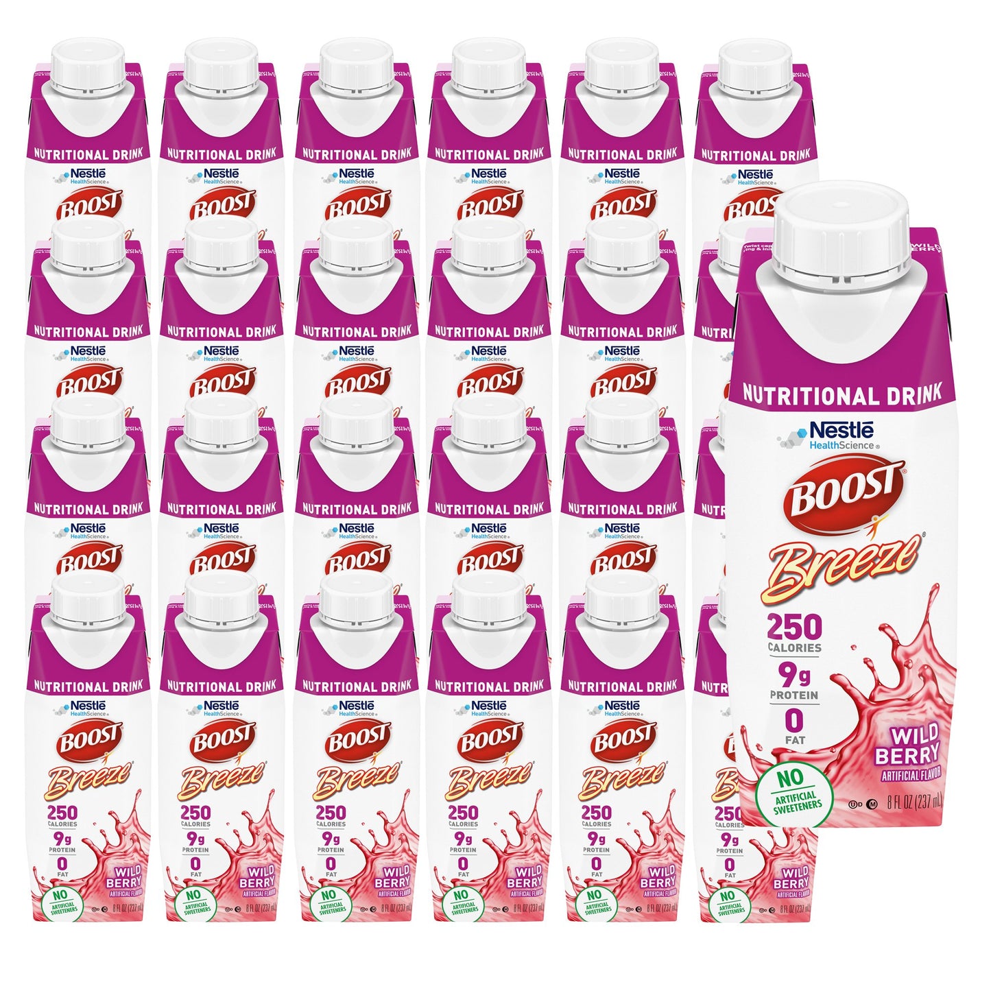 Boost Breeze® Wild Berry Nutritional Drink, 8-ounce Carton