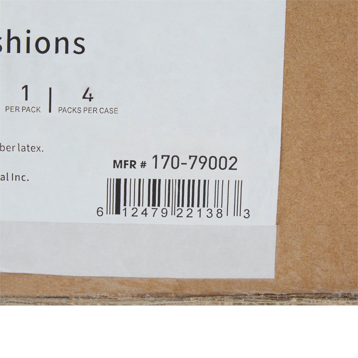 CUSHION, BACK W/LUMBAR SUPP 18"X17" (4/CS)