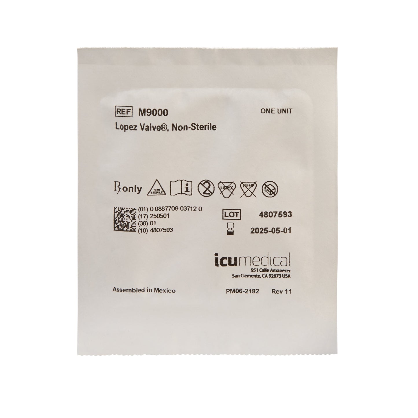 VALVE, LOPEZ FEEDING (50/CS)