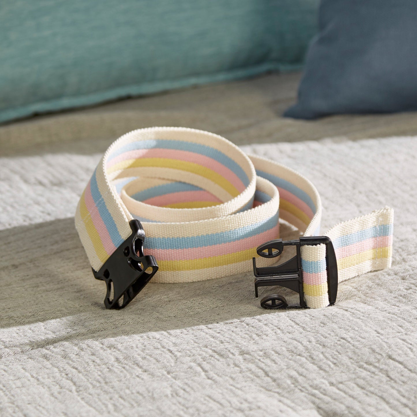 BELT, GAIT STRIPE/DERLIN BUCKLE PASTEL 60" (48/CS)