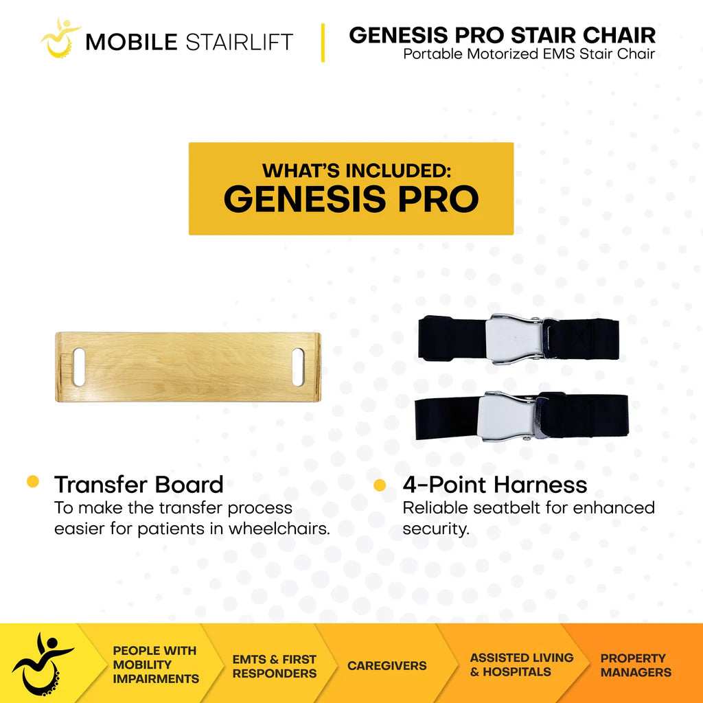 Genesis Flex Electric Stair Chair with Removeable Tracks