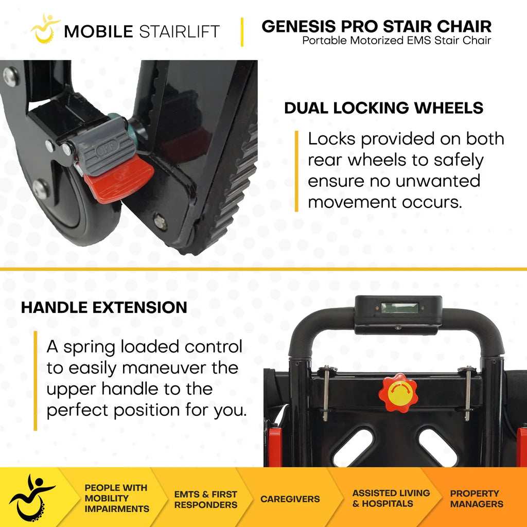 Genesis Flex Electric Stair Chair with Removeable Tracks