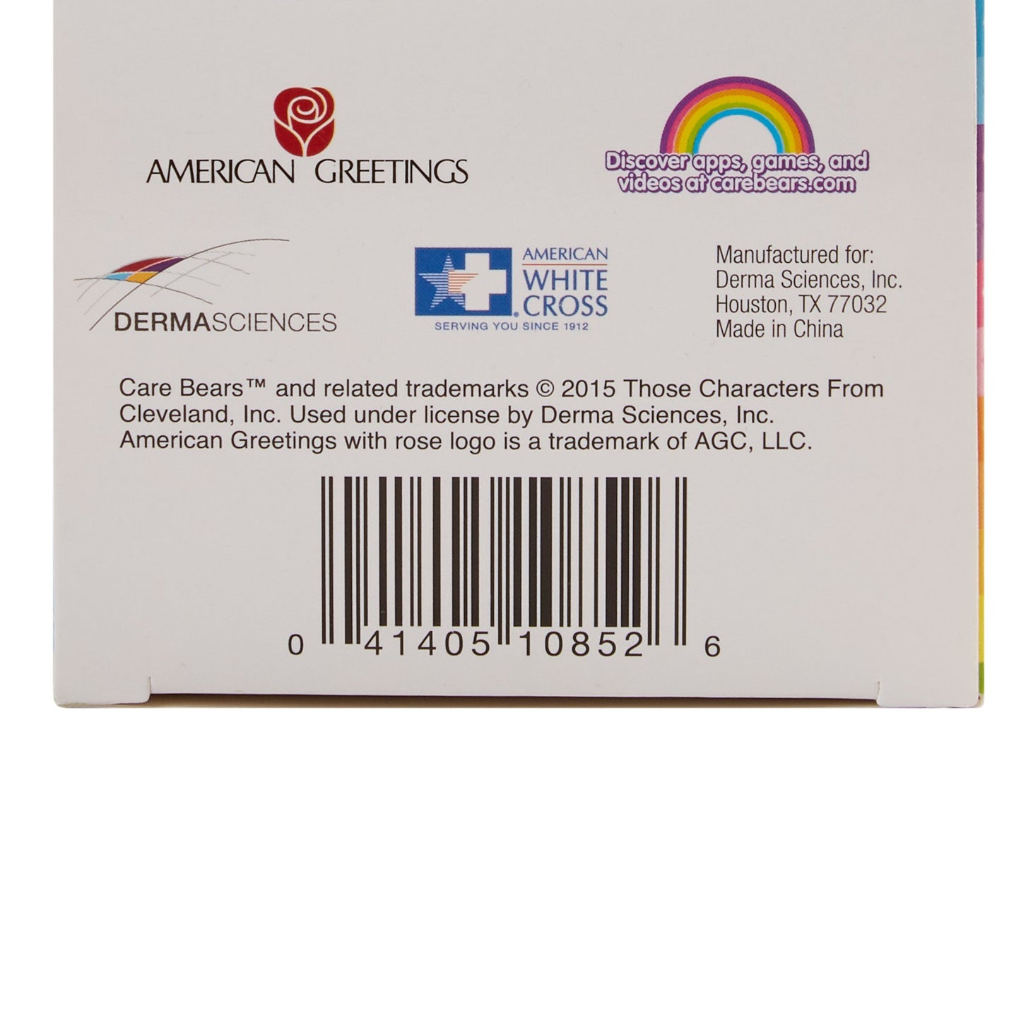 BANDAGE, ADHSV STAT STRIP CAREBEARS 3/4X3" (100/BX 12BX/CS)