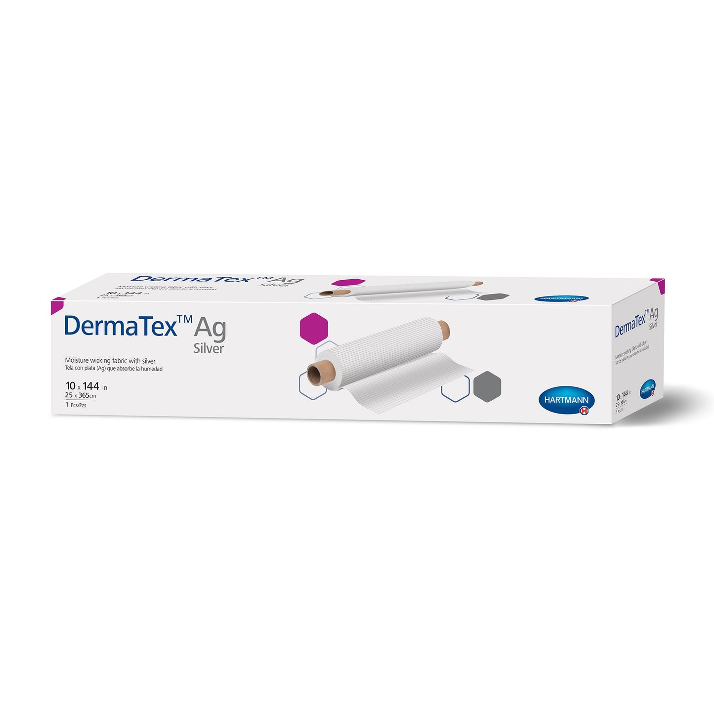 DermaTex™ Ag Silver Moisture Wicking Fabric, 10 x 144 Inch
