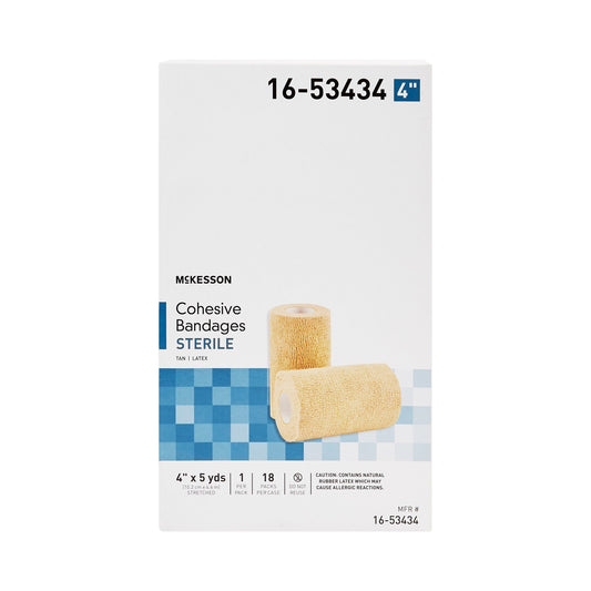 BANDAGE, COHESIVE STR TAN 4" (18/CS)