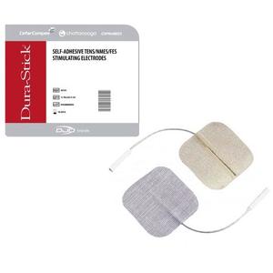 DJO Dura-Stick Premium Self-Adhesive Electrode, Stainless Steel Mesh, 2'' x 2"