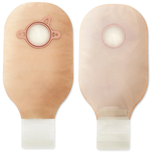 New Image™ Ultra Clear Ostomy Pouch, Pre-cut to Fit 102 mm Stomas, Yellow Match