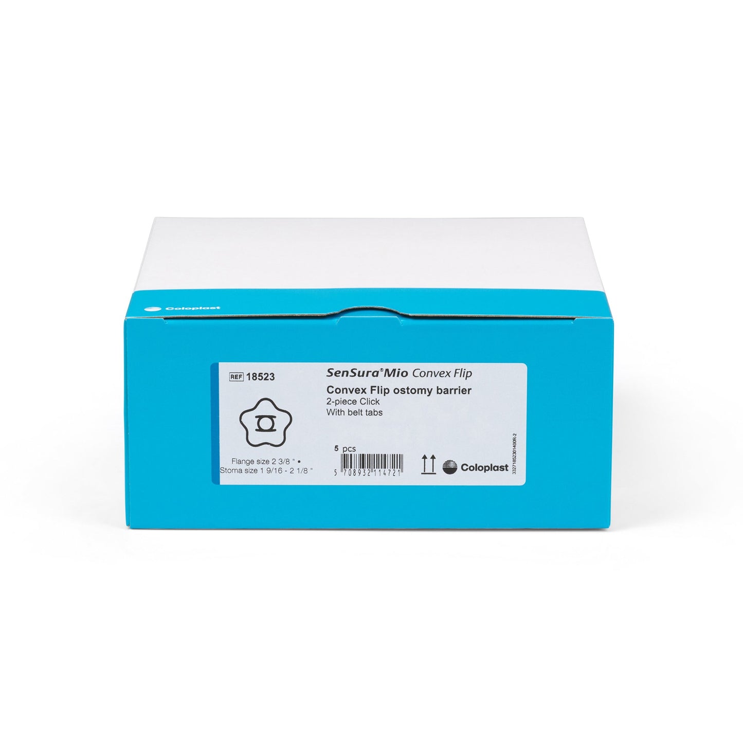 BARRIER, OSTOMY SENSURA MIO CLICK 2PC BLU 1 9/16" (5/BX)