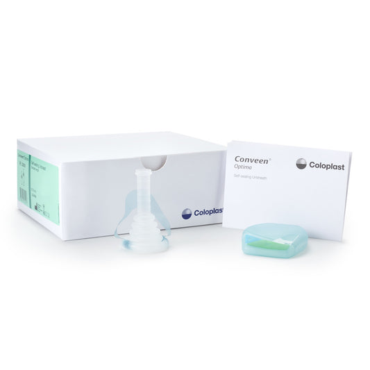Conveen® Optima Male External Catheter, Self-Adhesive Seal, PSX Silicone, Medium