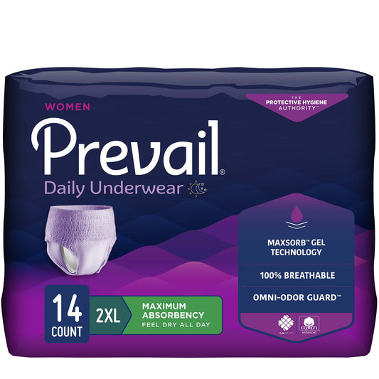 Prevail® for Women Daily Absorbent Underwear, 2X-Large