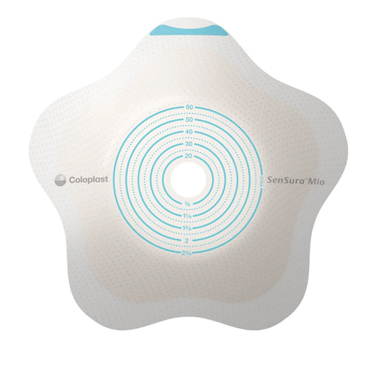 SenSura® Mio Convex Flip Ostomy Barrier, 30 mm Stoma Opening, Red Match