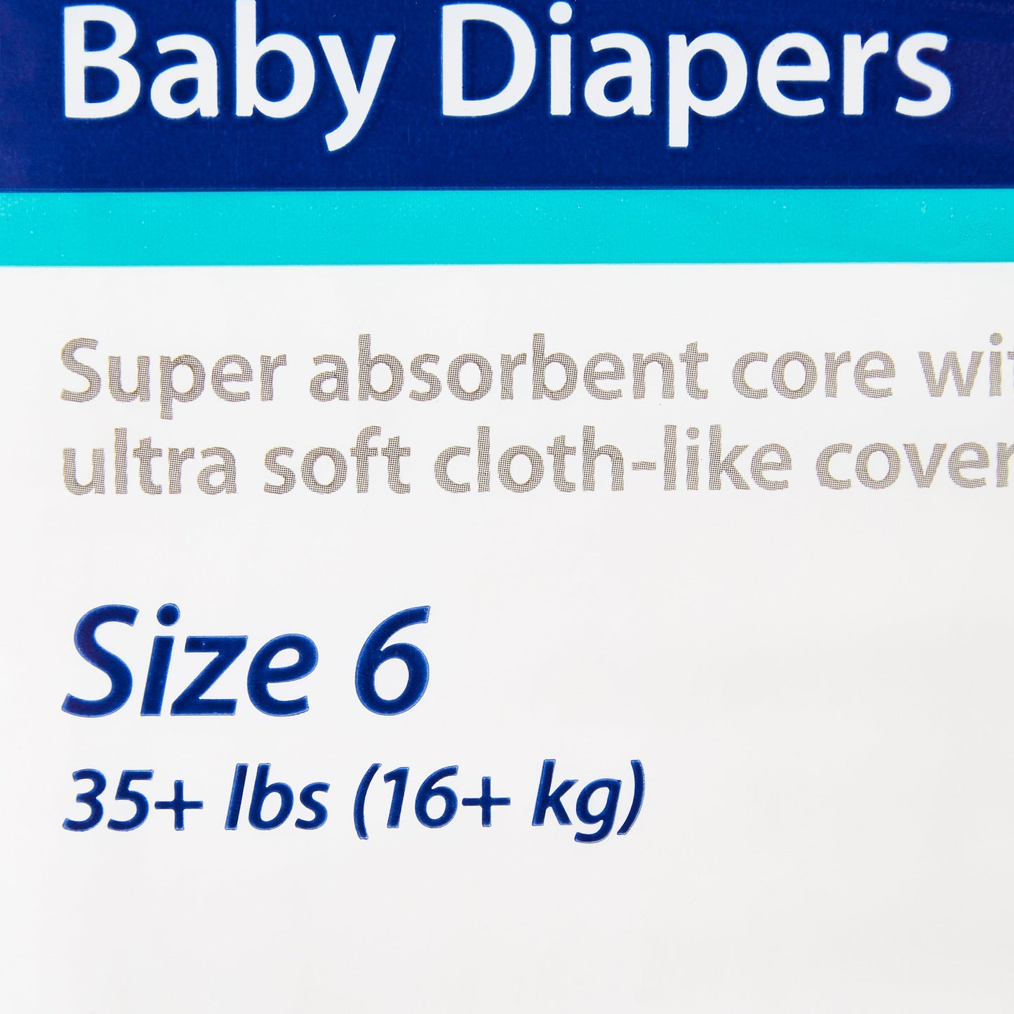 DIAPER, CURITY BABY SZ6 35+LB (18/BG 8BG/CS) KENICO