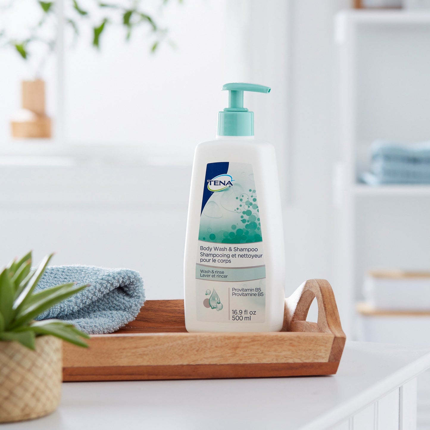 BODYWASH/SHAMPOO TENA SCNTD PMP BT 16.9 FL OZ (10/ SCAPER