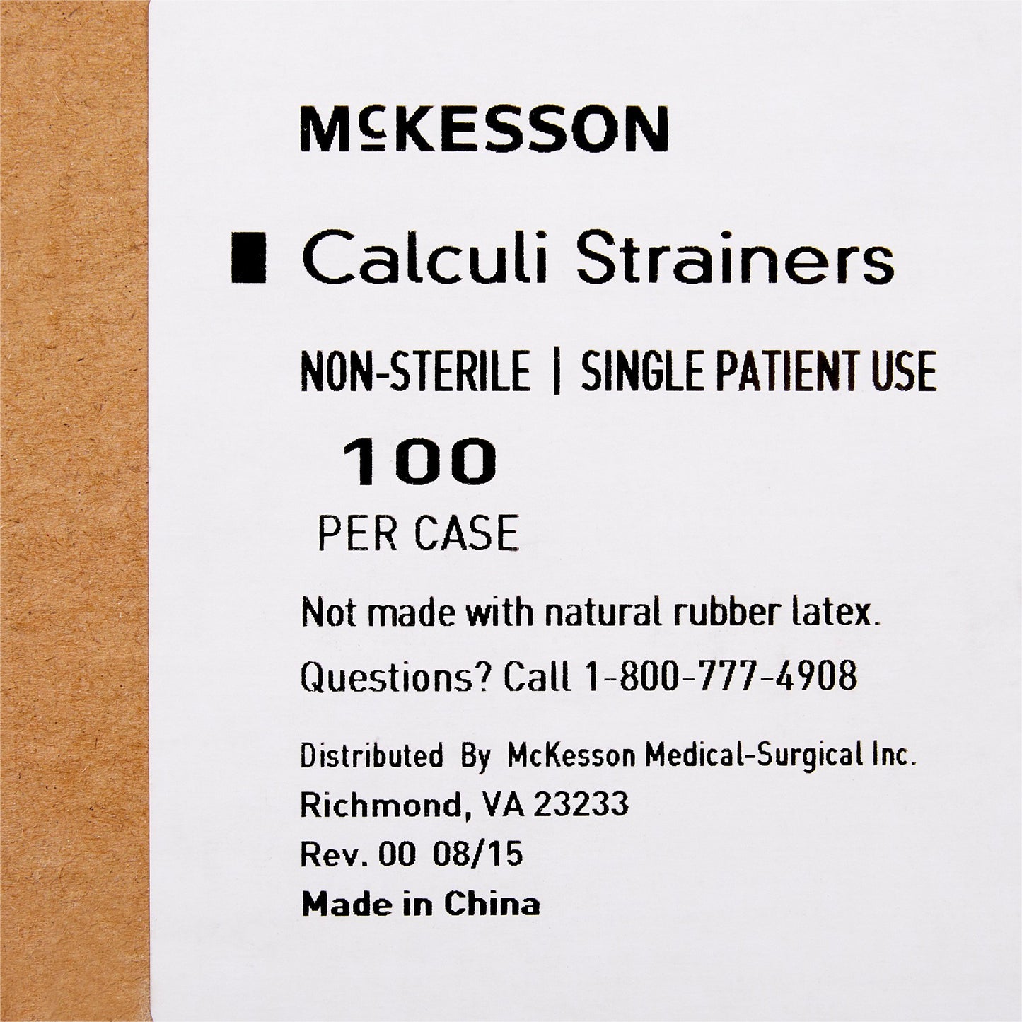 STRAINER, CALCULI LF (25/BG 4BG/CS) MGM03