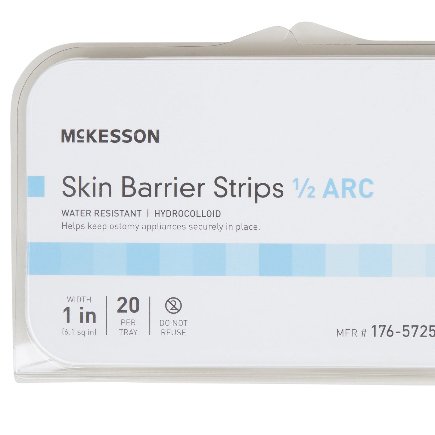 BARRIER, SKIN OSTOMY HALF-ARC (20EA/TR 14TR/CS)