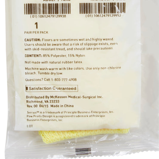 McKesson Terries™ Single Tread Slipper Socks, Toddler